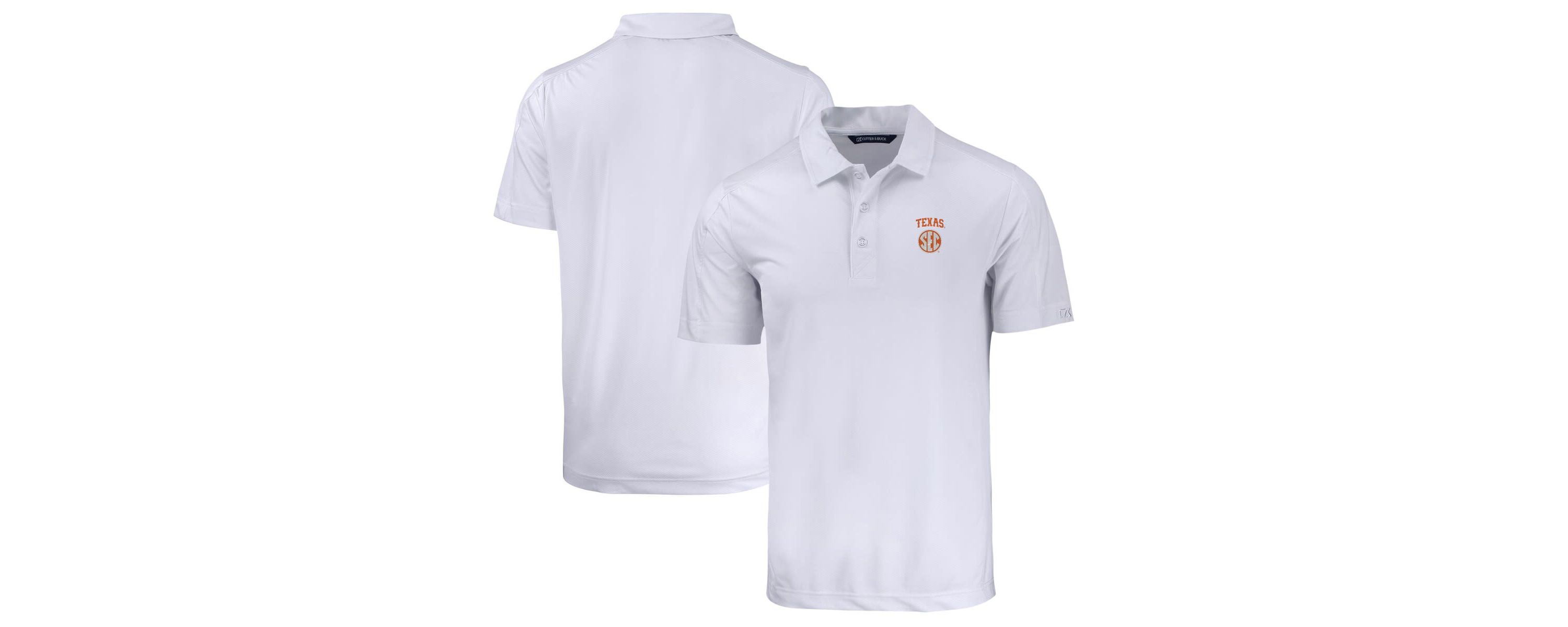 NCAA Texas Longhorns SEC Prospect Eco Textured Stretch Recycled Polo