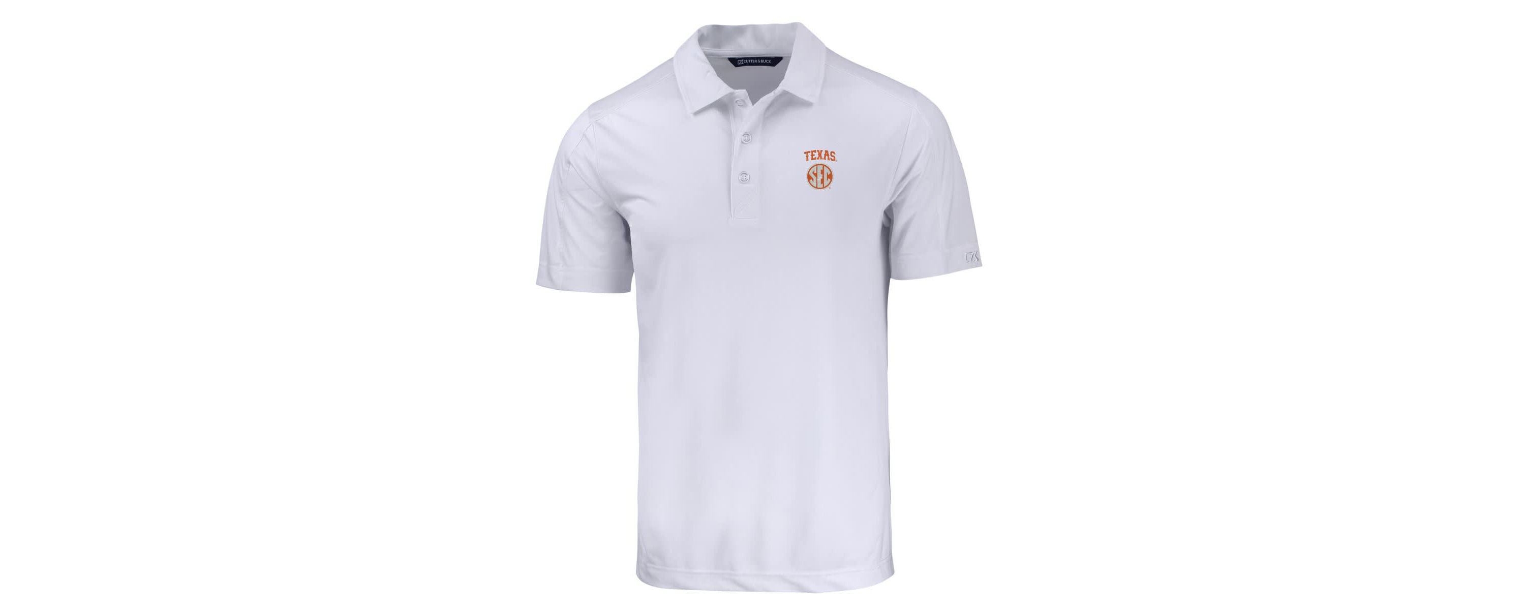 NCAA Texas Longhorns SEC Prospect Eco Textured Stretch Recycled Polo
