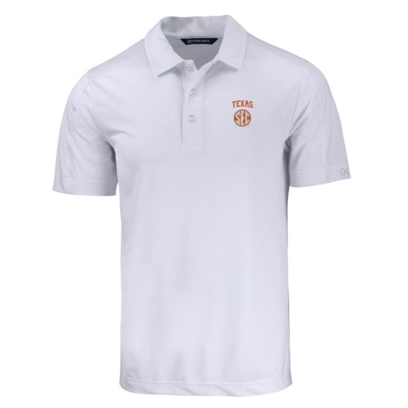 NCAA Texas Longhorns SEC Prospect Eco Textured Stretch Recycled Polo