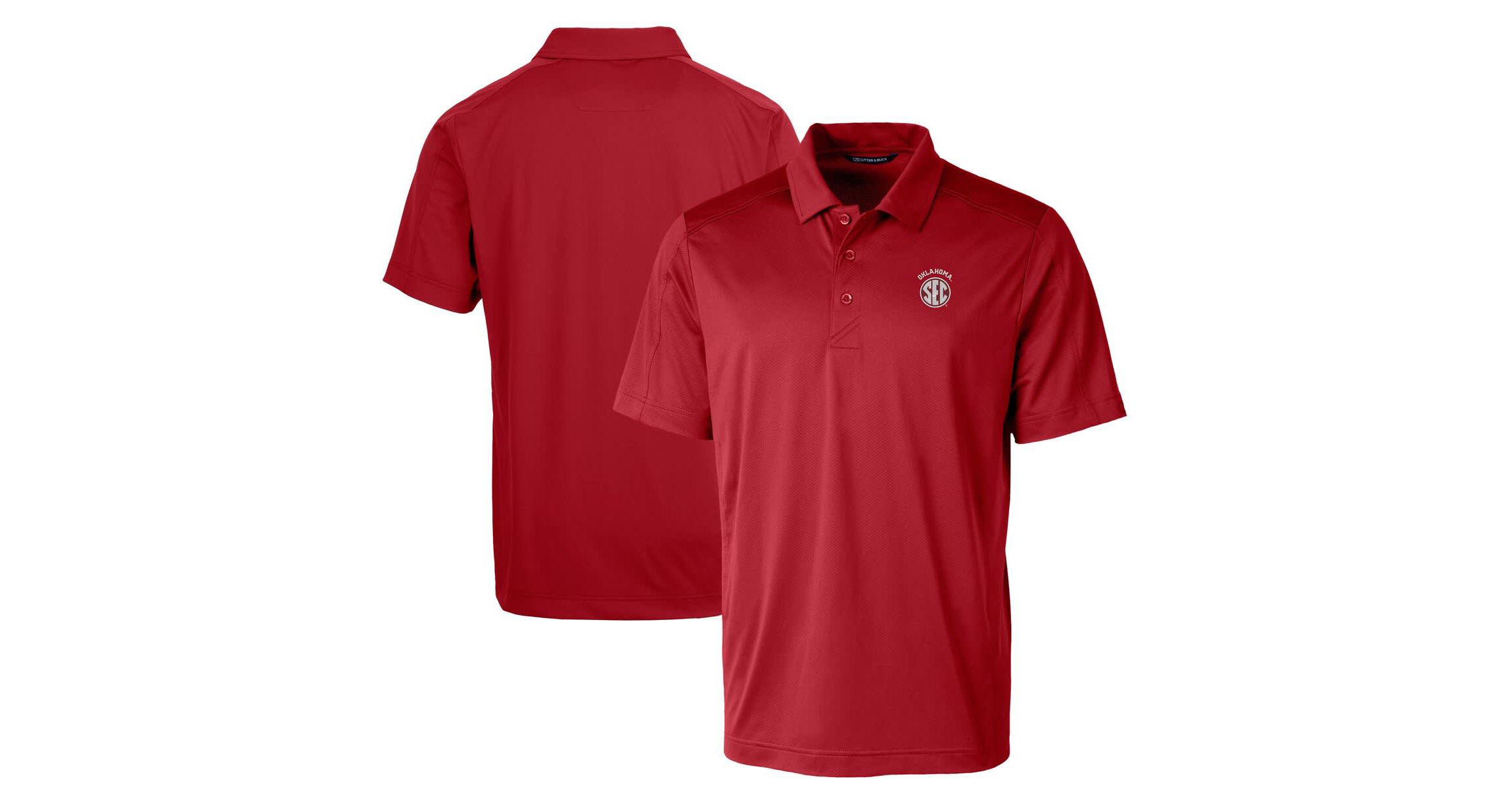 NCAA Oklahoma Sooners SEC Prospect Eco Textured Stretch Recycled Polo