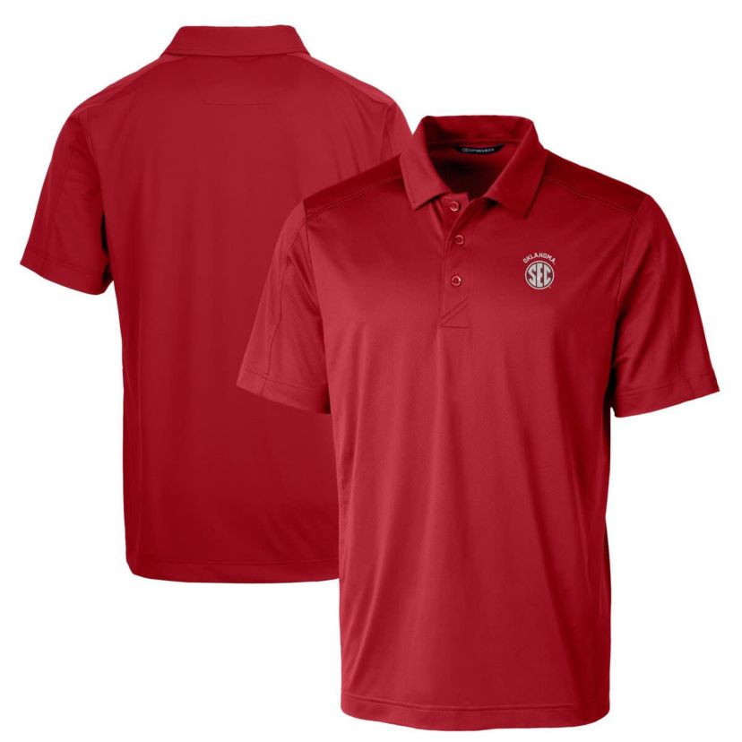 NCAA Oklahoma Sooners SEC Prospect Eco Textured Stretch Recycled Polo