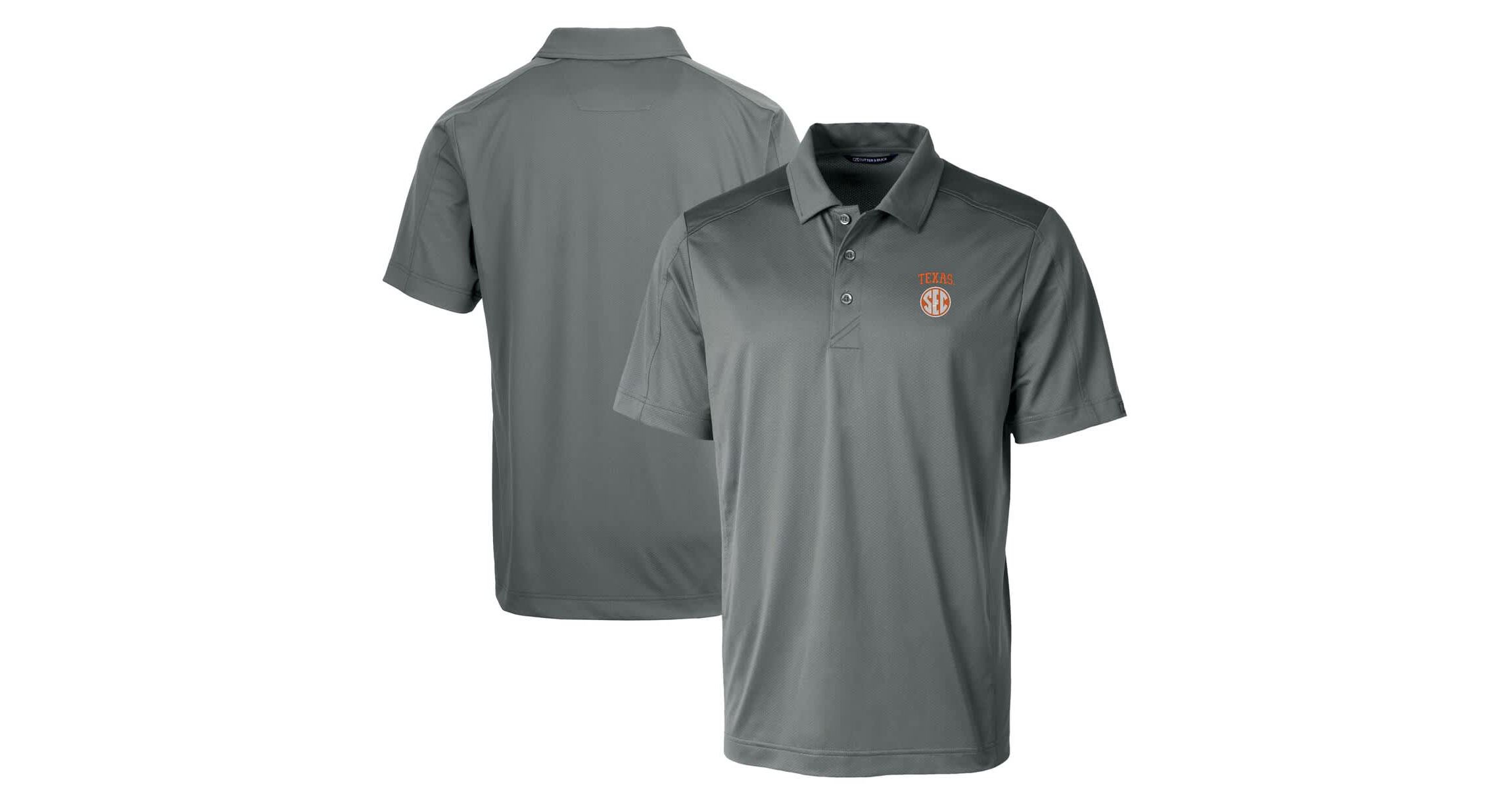 NCAA Texas Longhorns SEC Prospect Eco Textured Stretch Recycled Polo