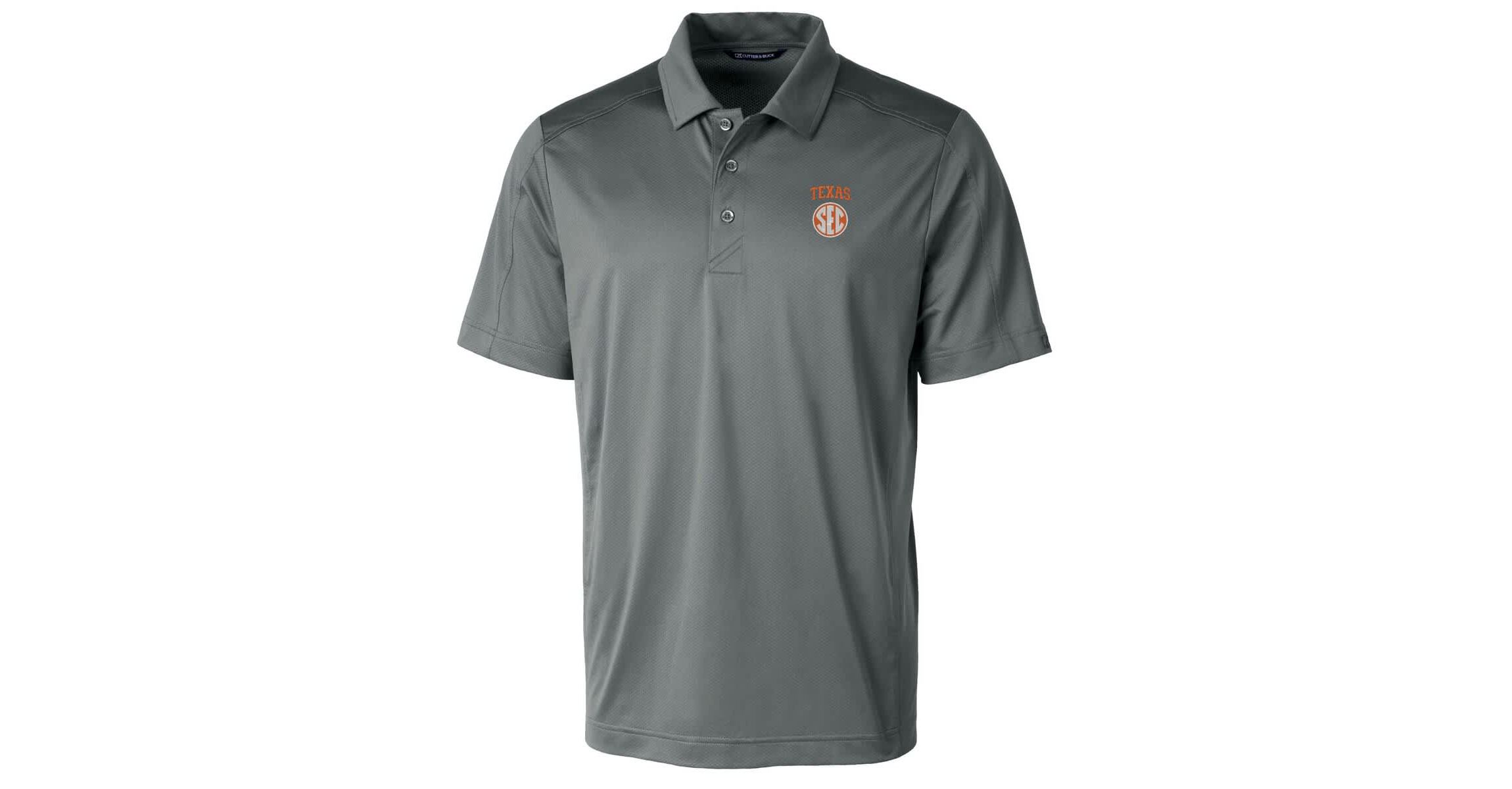 NCAA Texas Longhorns SEC Prospect Eco Textured Stretch Recycled Polo