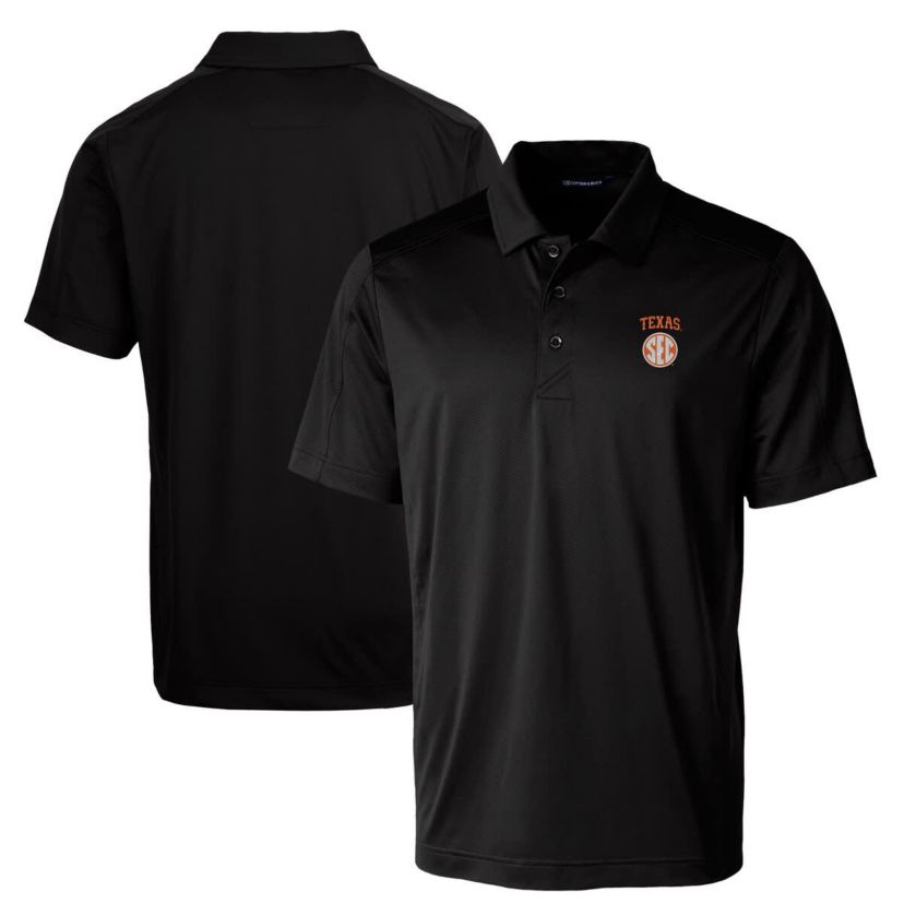 NCAA Texas Longhorns SEC Prospect Eco Textured Stretch Recycled Polo