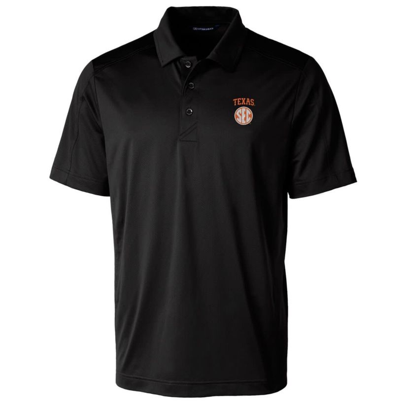 NCAA Texas Longhorns SEC Prospect Eco Textured Stretch Recycled Polo