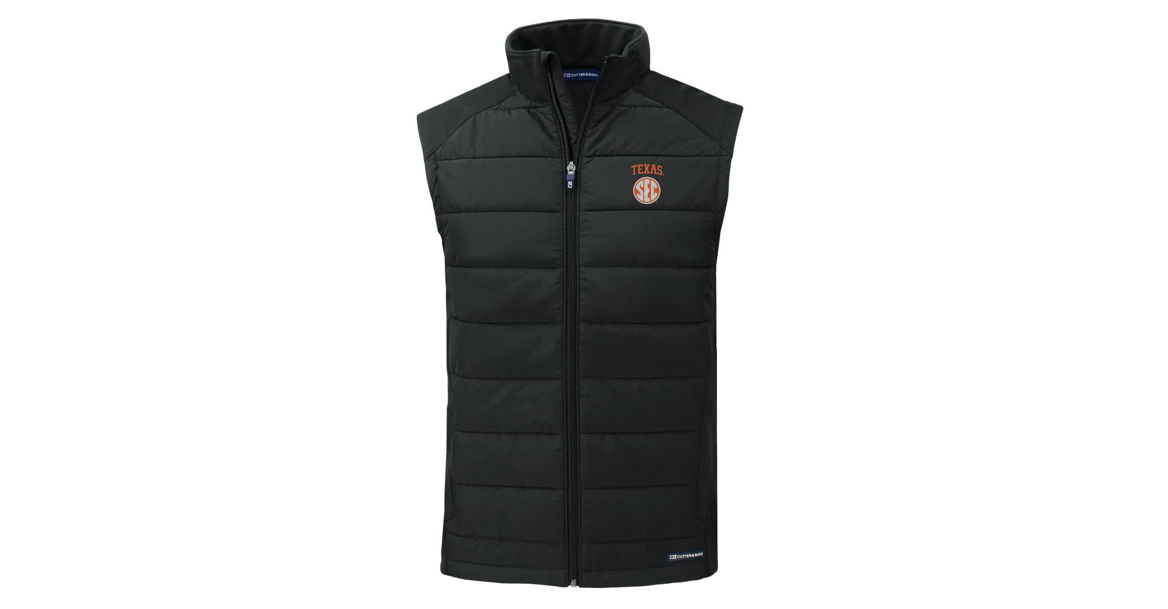 NCAA Texas Longhorns SEC Evoke Hybrid Eco Softshell Recycled Full-Zip Vest