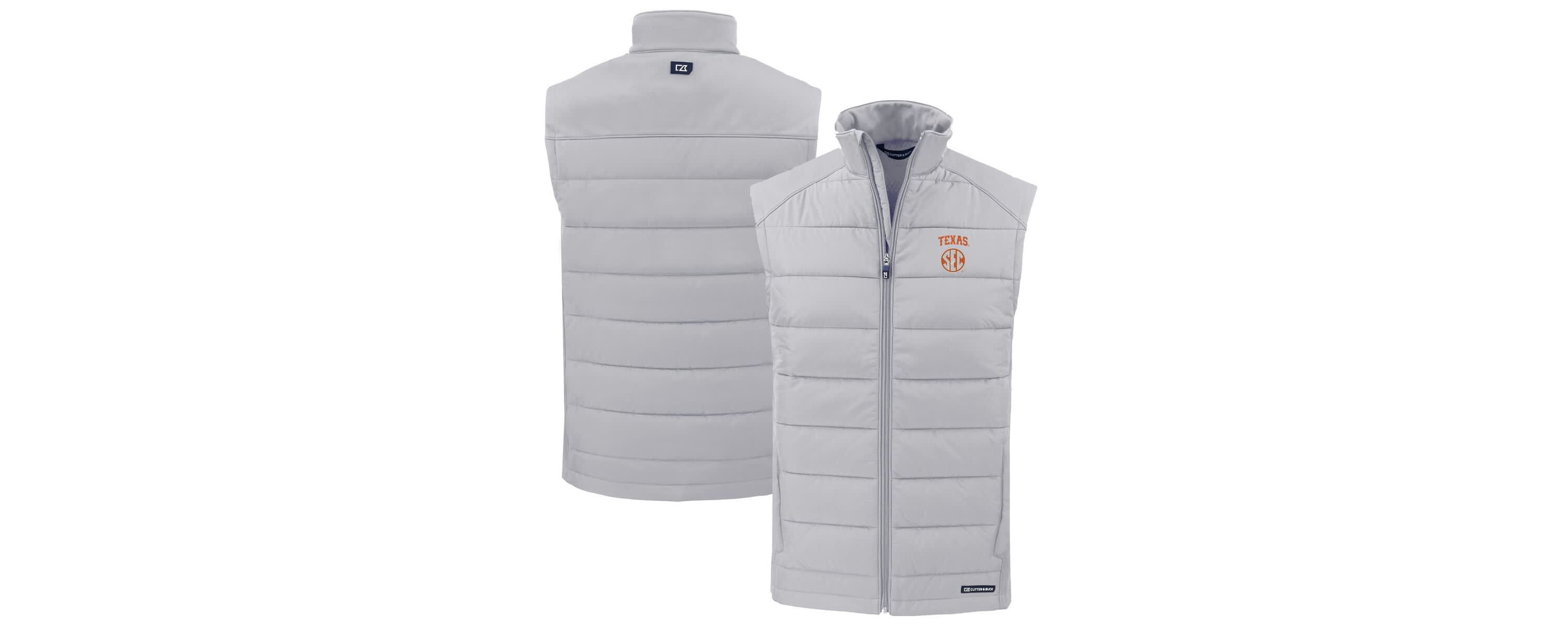 NCAA Texas Longhorns SEC Evoke Hybrid Eco Softshell Recycled Full-Zip Vest