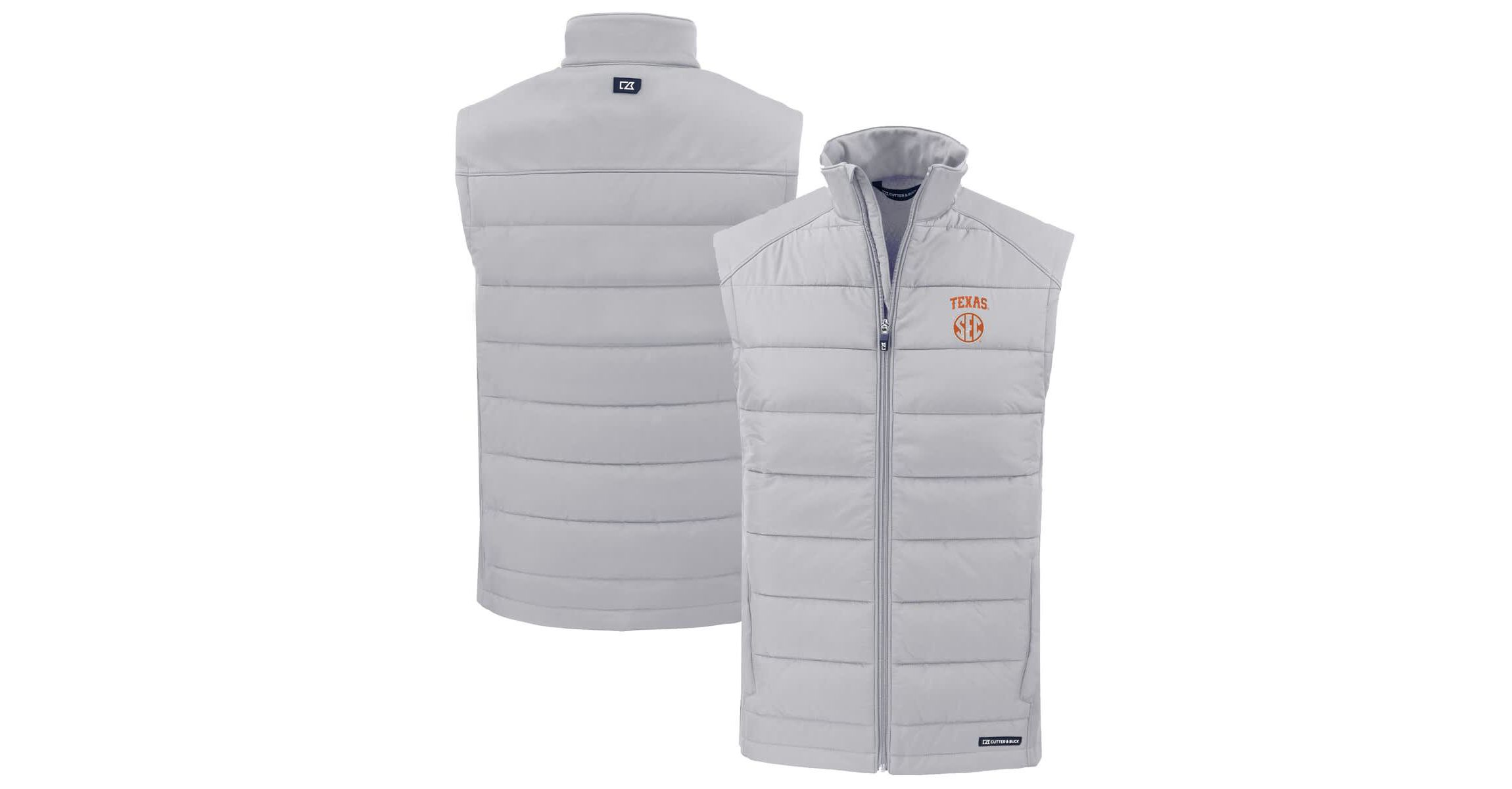 NCAA Texas Longhorns SEC Evoke Hybrid Eco Softshell Recycled Full-Zip Vest