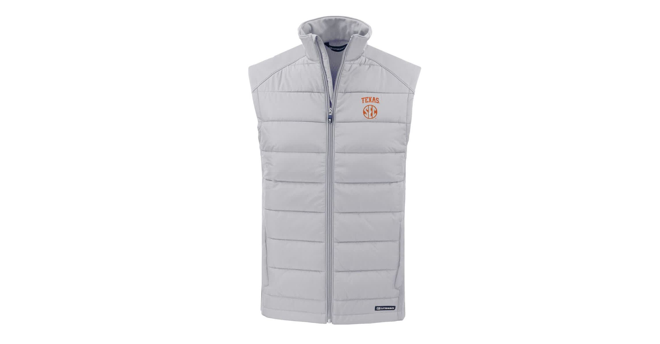 NCAA Texas Longhorns SEC Evoke Hybrid Eco Softshell Recycled Full-Zip Vest