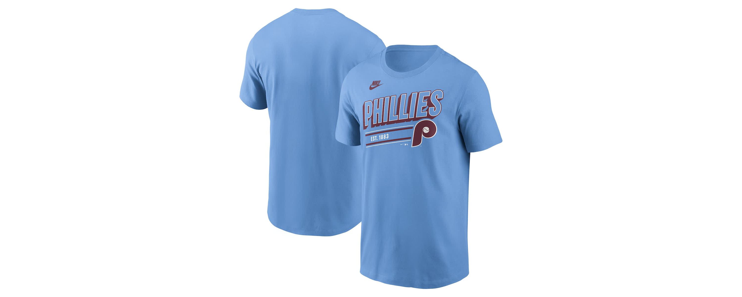 MLB Nike Light Philadelphia Phillies Cooperstown Collection Retro T-Shirt