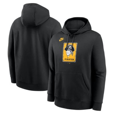 Men's MLB Nike Pittsburgh Pirates Cooperstown Collection Logo Club Pullover Hoodie