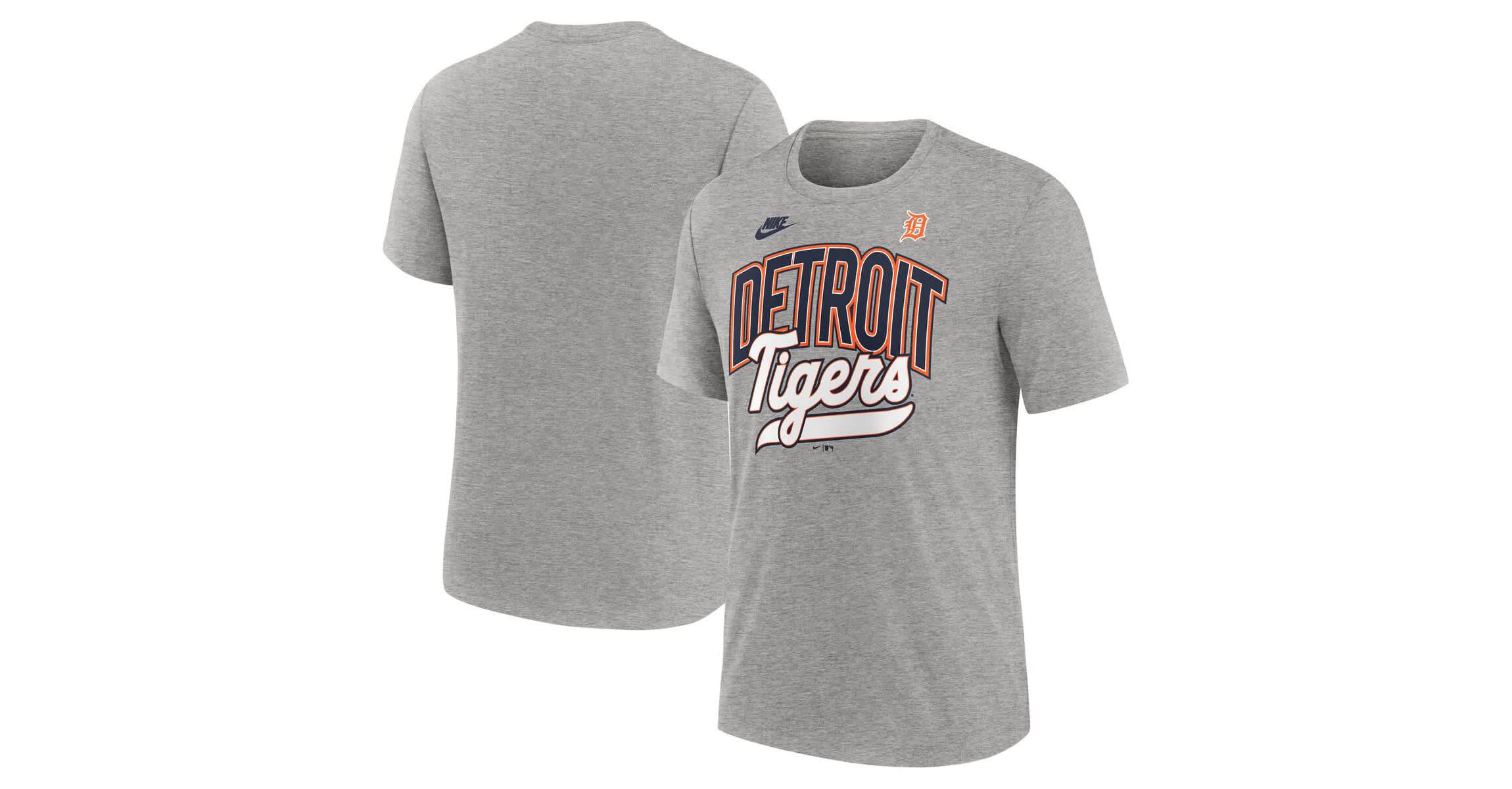 MLB Nike Detroit Tigers Cooperstown Collection Retro Tri-Blend T-Shirt
