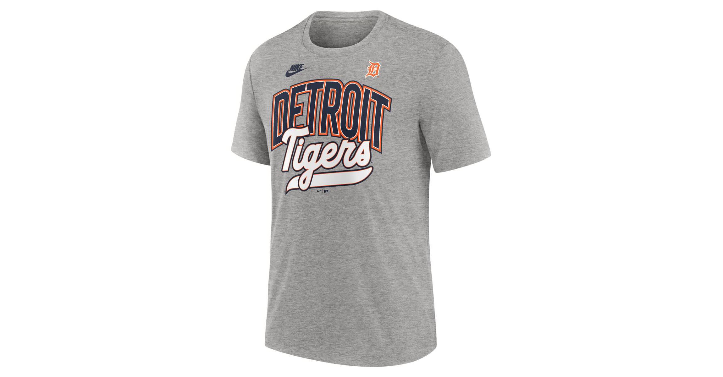 MLB Nike Detroit Tigers Cooperstown Collection Retro Tri-Blend T-Shirt