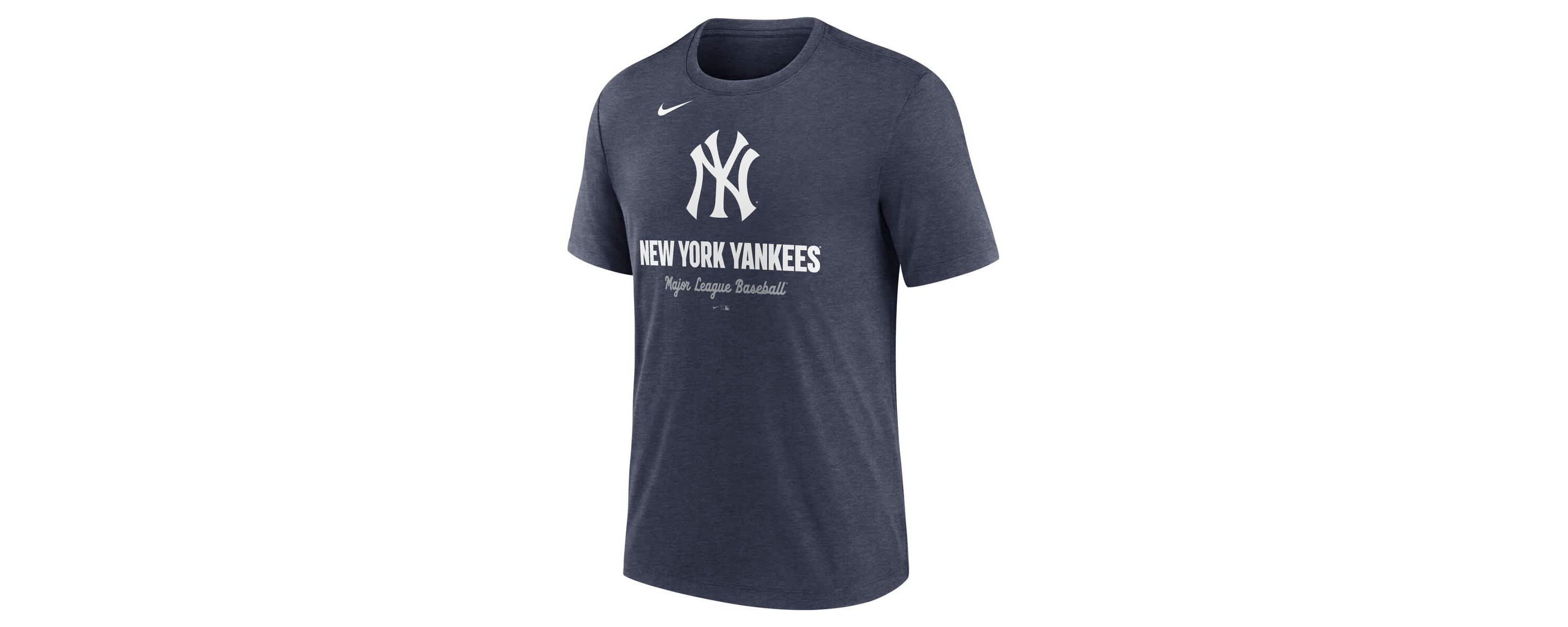 MLB Nike New York Yankees Logo Tri-Blend T-Shirt
