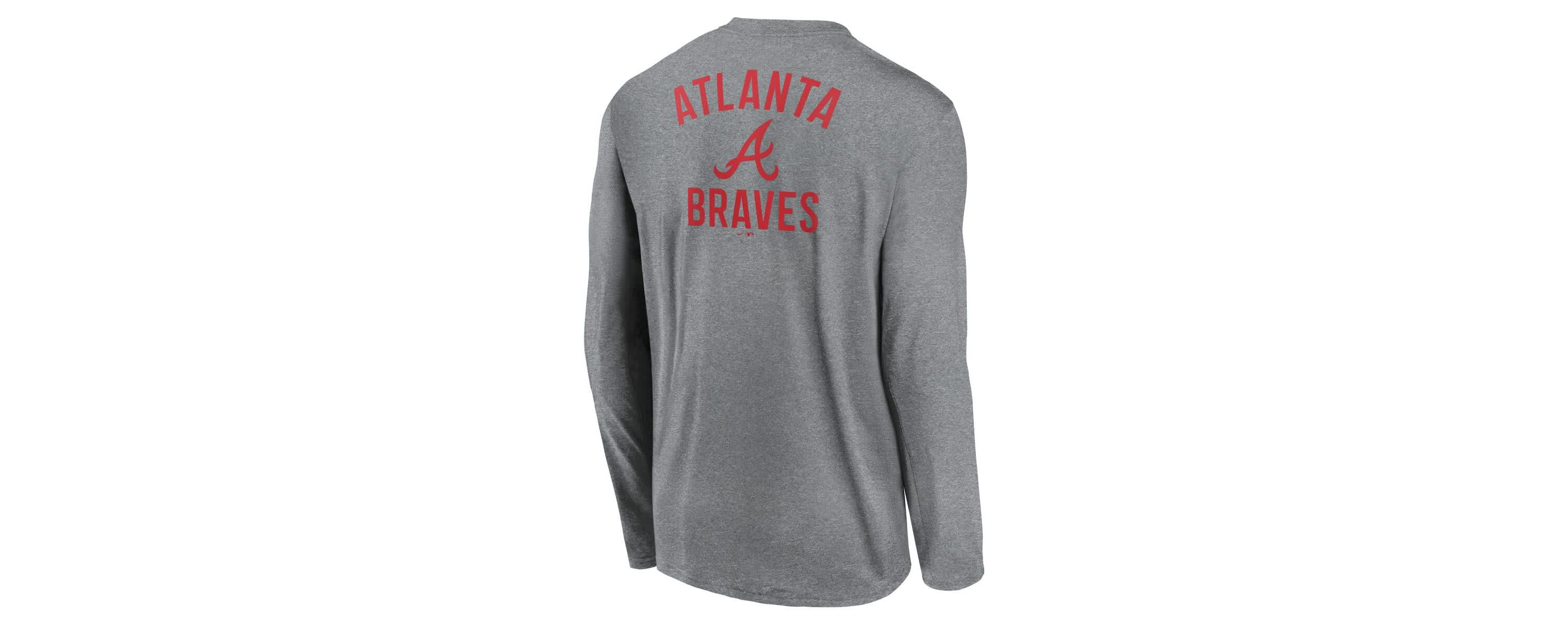 MLB Nike Atlanta Braves 2-Hit Legend Dri-FIT Long Sleeve T-Shirt