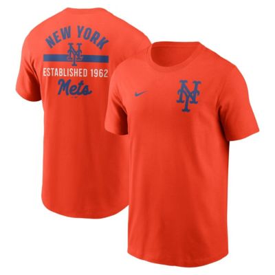 Men's MLB Nike New York Mets 2-Hit T-Shirt, Orange, Small