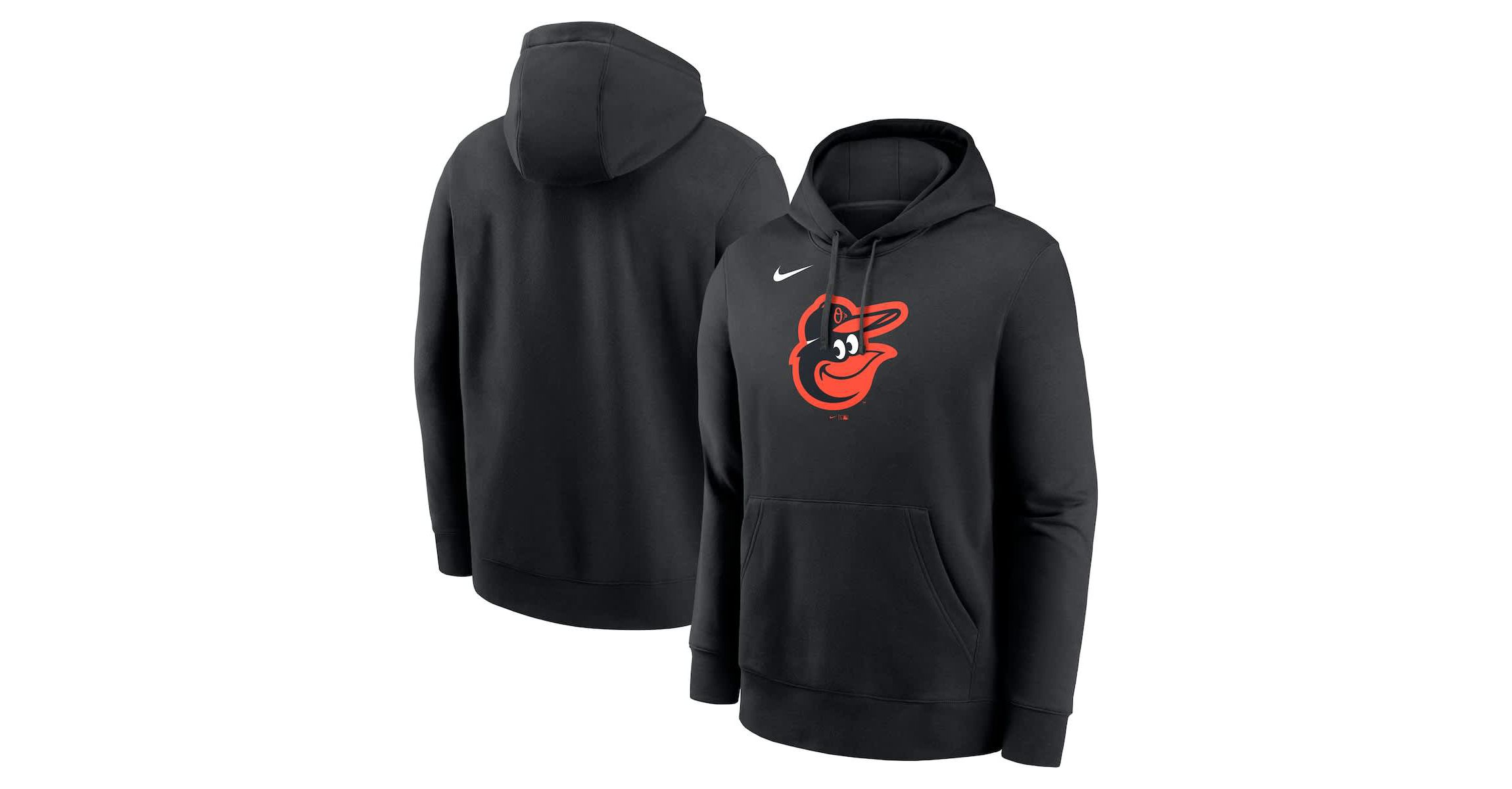 MLB Nike Baltimore Orioles Logo Club Fleece Pullover Hoodie
