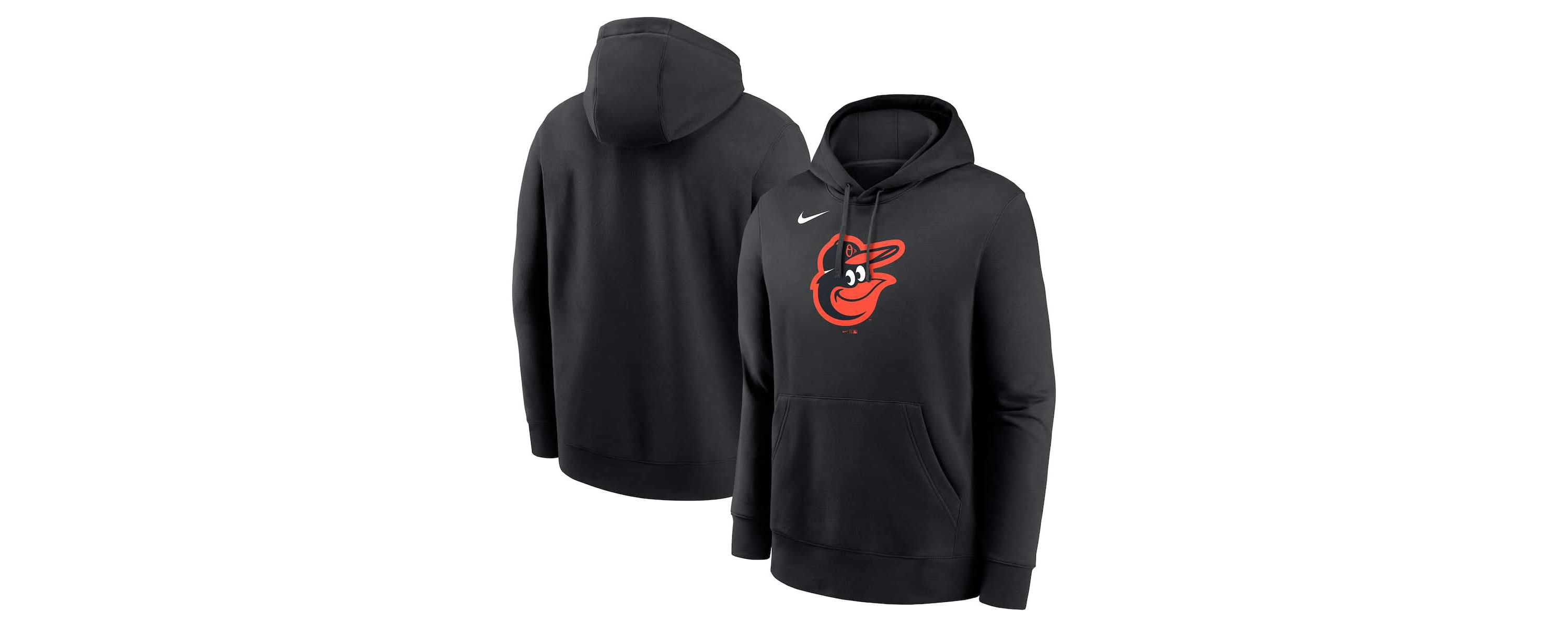 MLB Nike Baltimore Orioles Logo Club Fleece Pullover Hoodie