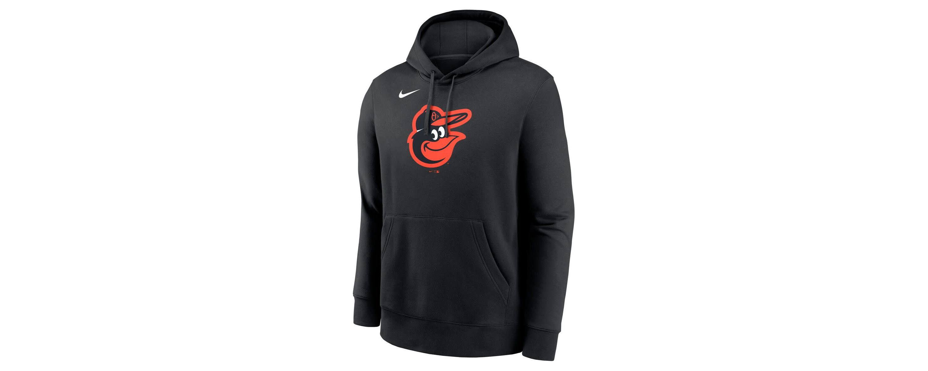 MLB Nike Baltimore Orioles Logo Club Fleece Pullover Hoodie