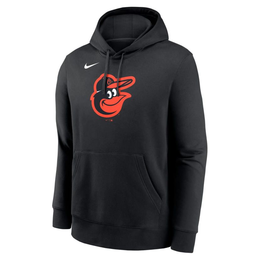MLB Nike Baltimore Orioles Logo Club Fleece Pullover Hoodie