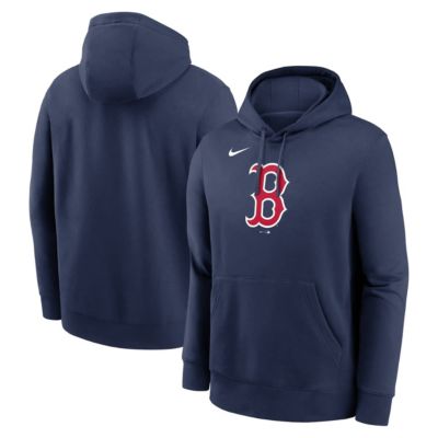 Men's Boston Red Sox MLB Nike Boston Sox Logo Club Fleece Hoodie