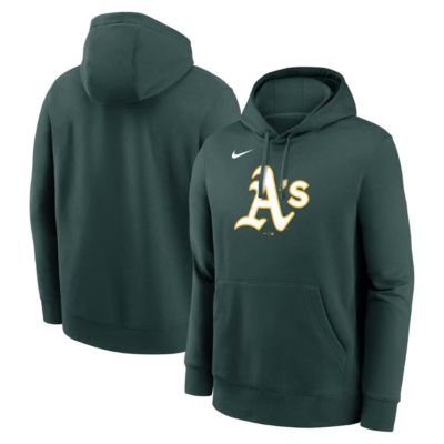 Men's Oakland Athletics MLB Nike Athletics Logo Club Fleece Hoodie, Green, 2XL