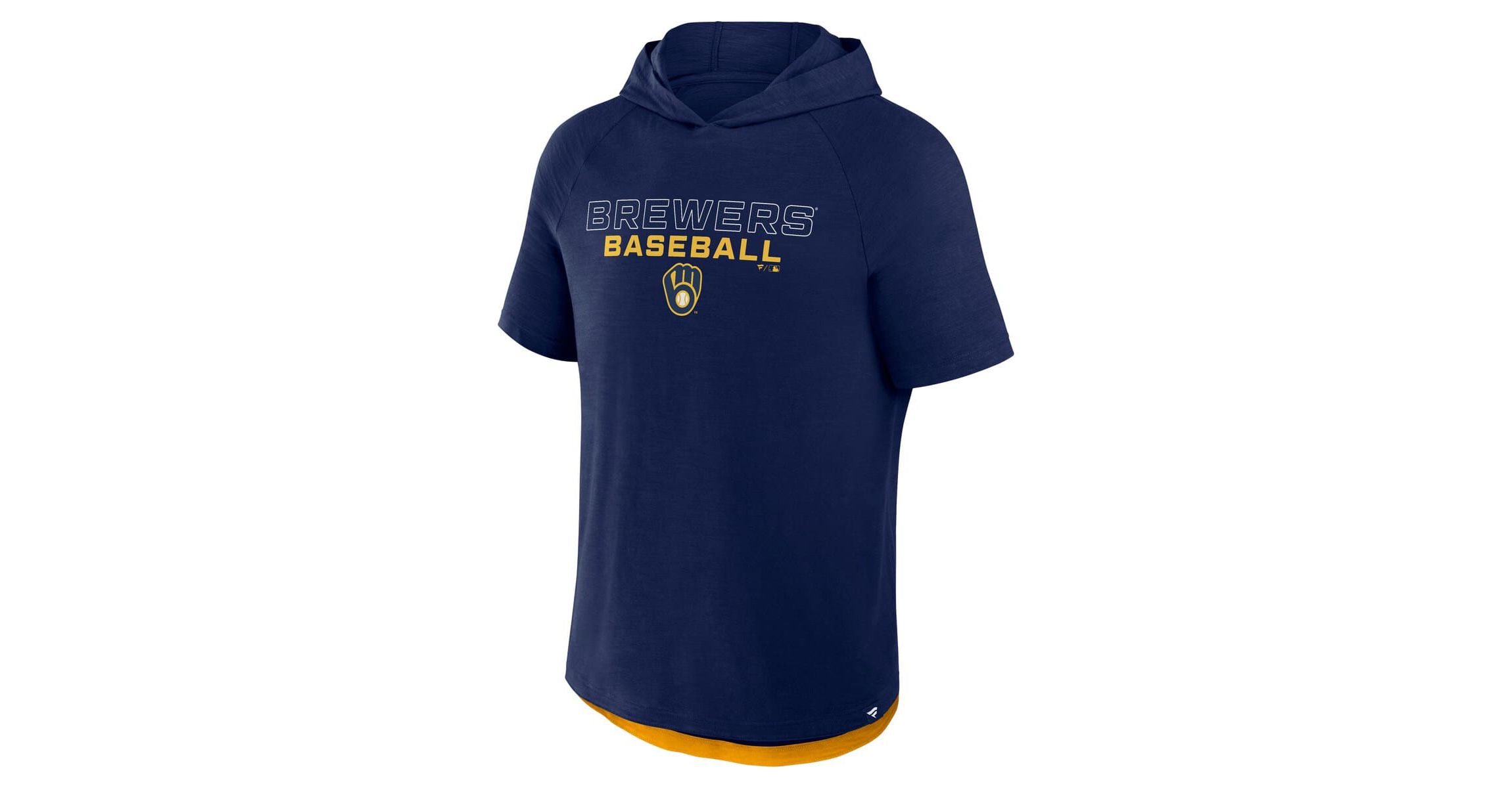 MLB Fanatics Milwaukee Brewers Clubhouse Optimal Play Raglan Hoodie T-Shirt