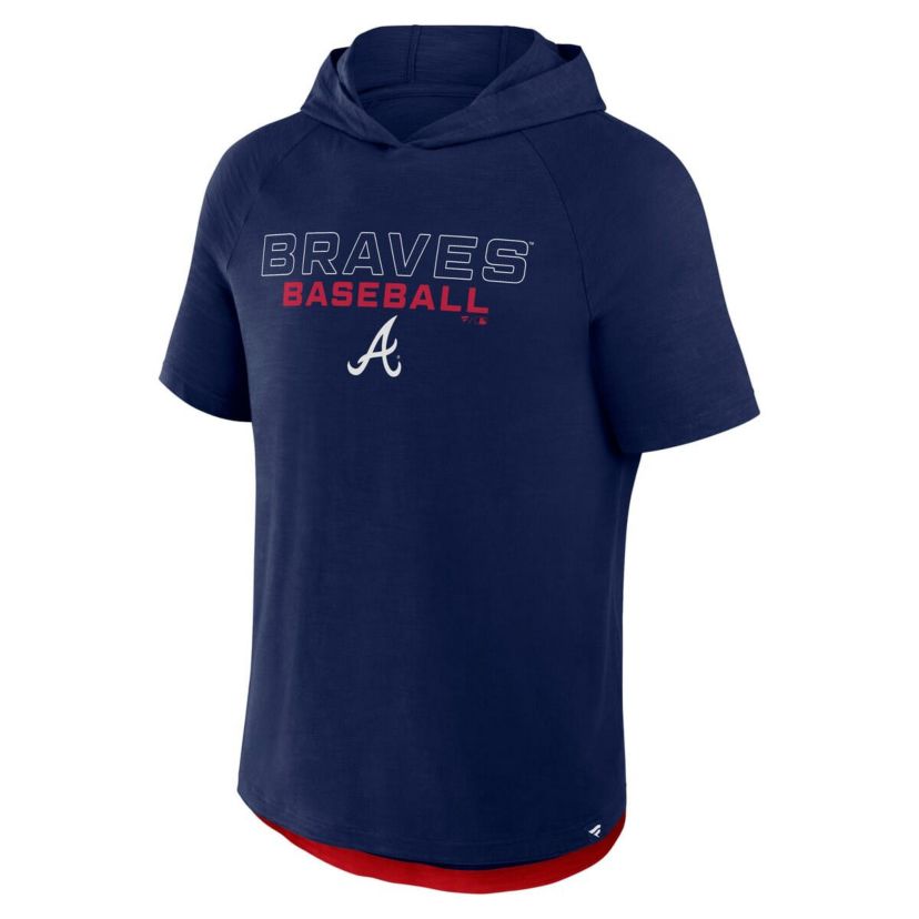 MLB Fanatics Atlanta Braves Clubhouse Optimal Play Raglan Hoodie T-Shirt