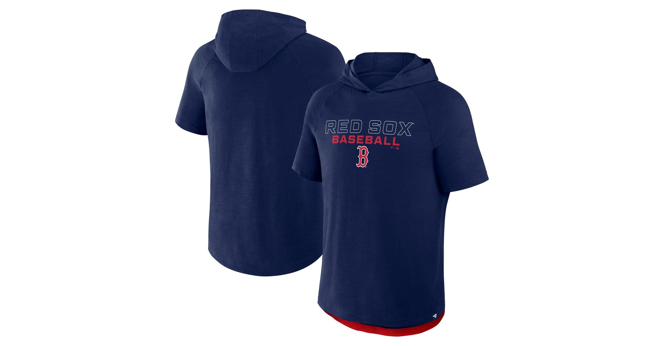 Boston Red Sox MLB Fanatics Boston Sox Clubhouse Optimal Play Raglan Hoodie T-Shirt