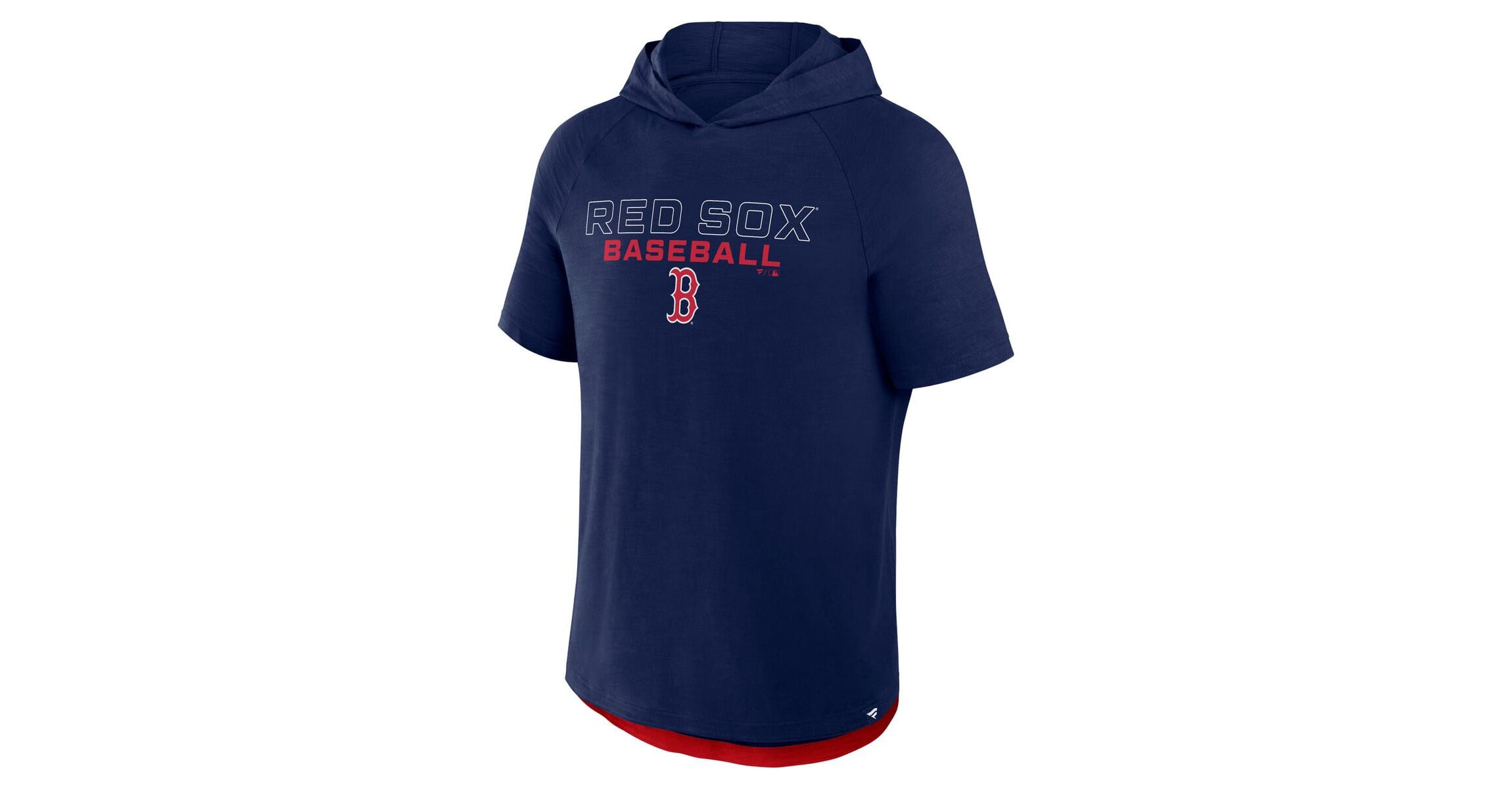 Boston Red Sox MLB Fanatics Boston Sox Clubhouse Optimal Play Raglan Hoodie T-Shirt