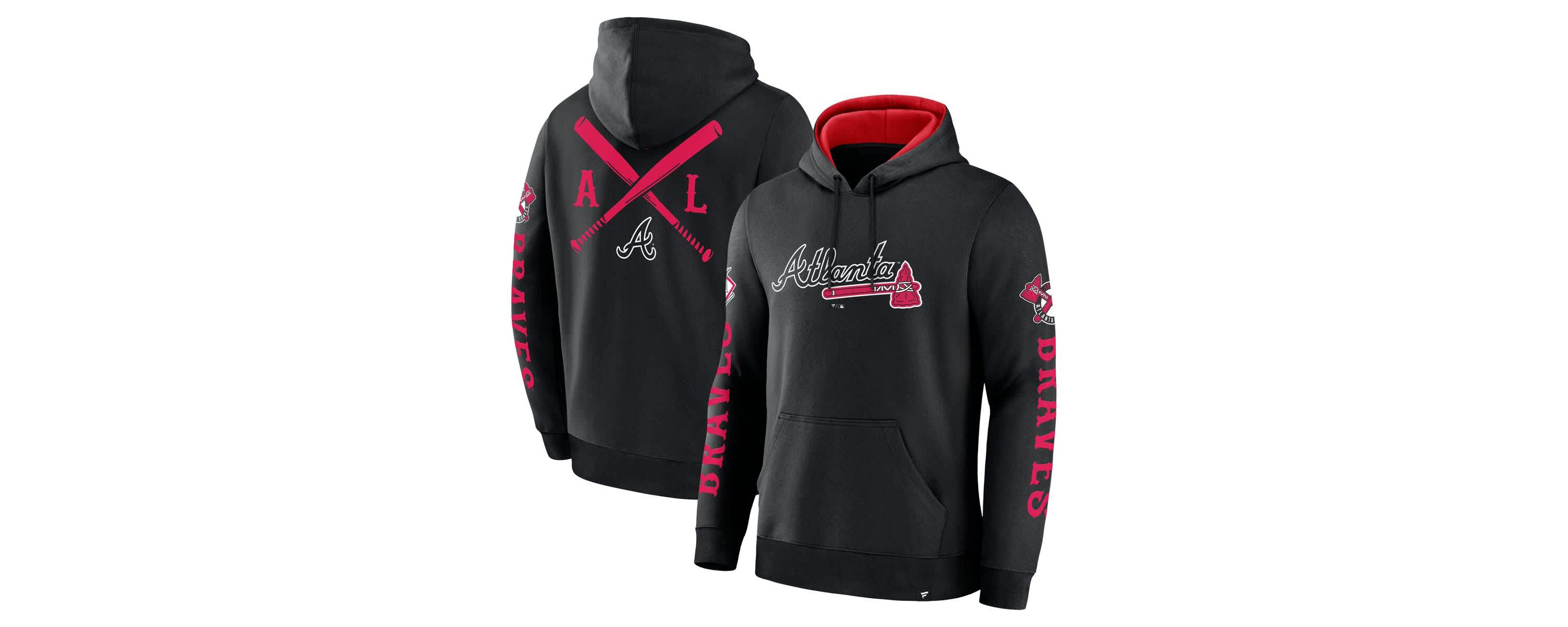 MLB Fanatics Atlanta Braves Big City Legacy Fleece Pullover Hoodie