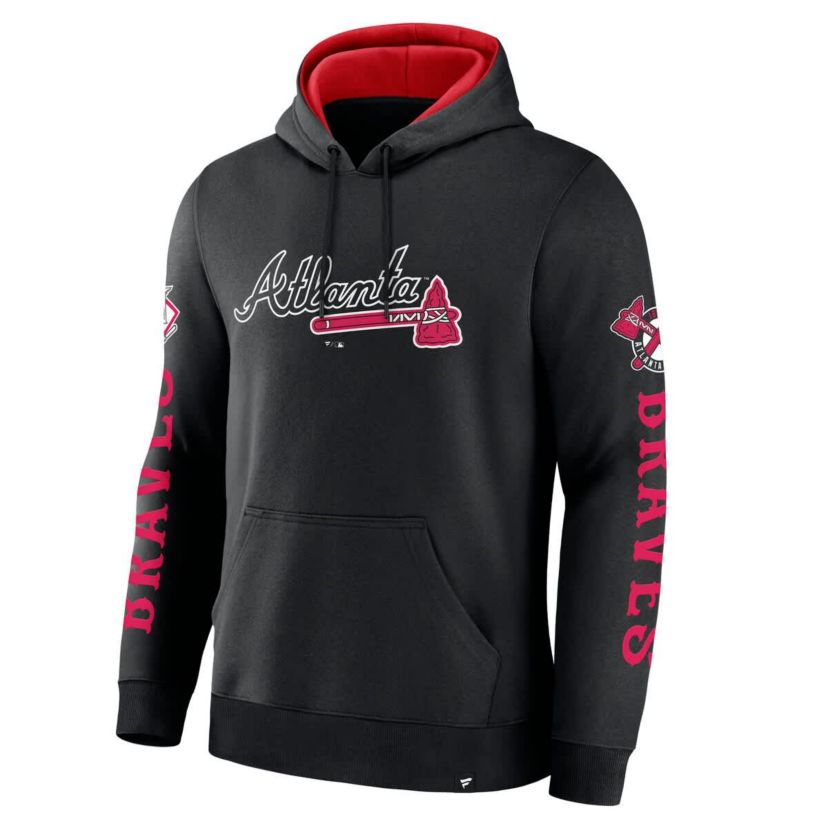 MLB Fanatics Atlanta Braves Big City Legacy Fleece Pullover Hoodie