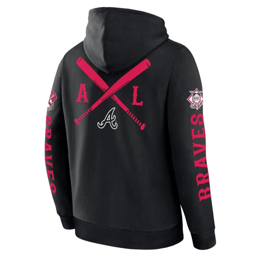 MLB Fanatics Atlanta Braves Big City Legacy Fleece Pullover Hoodie