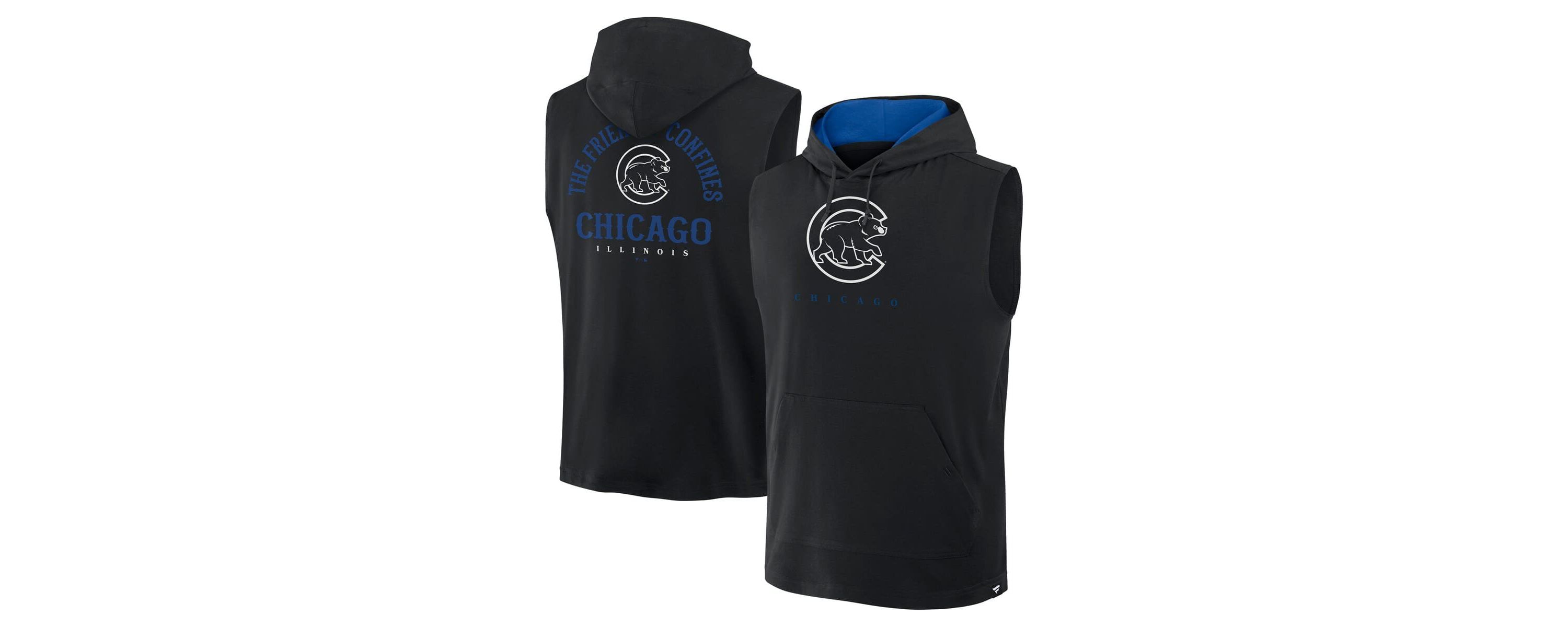 MLB Fanatics Chicago Cubs Fire Speed Sleeveless Pullover Hoodie