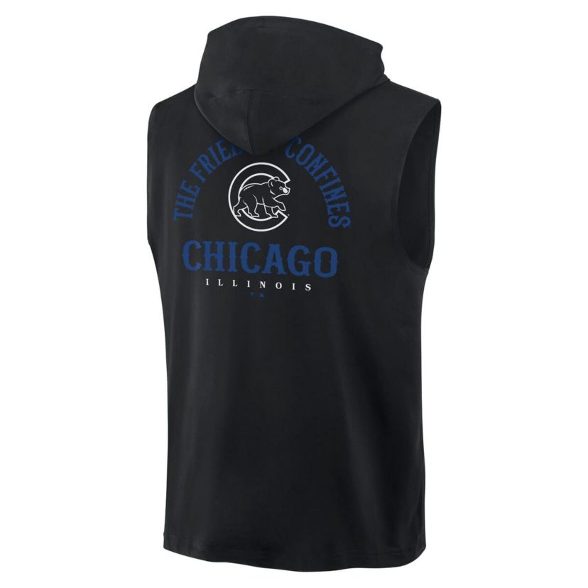 MLB Fanatics Chicago Cubs Fire Speed Sleeveless Pullover Hoodie