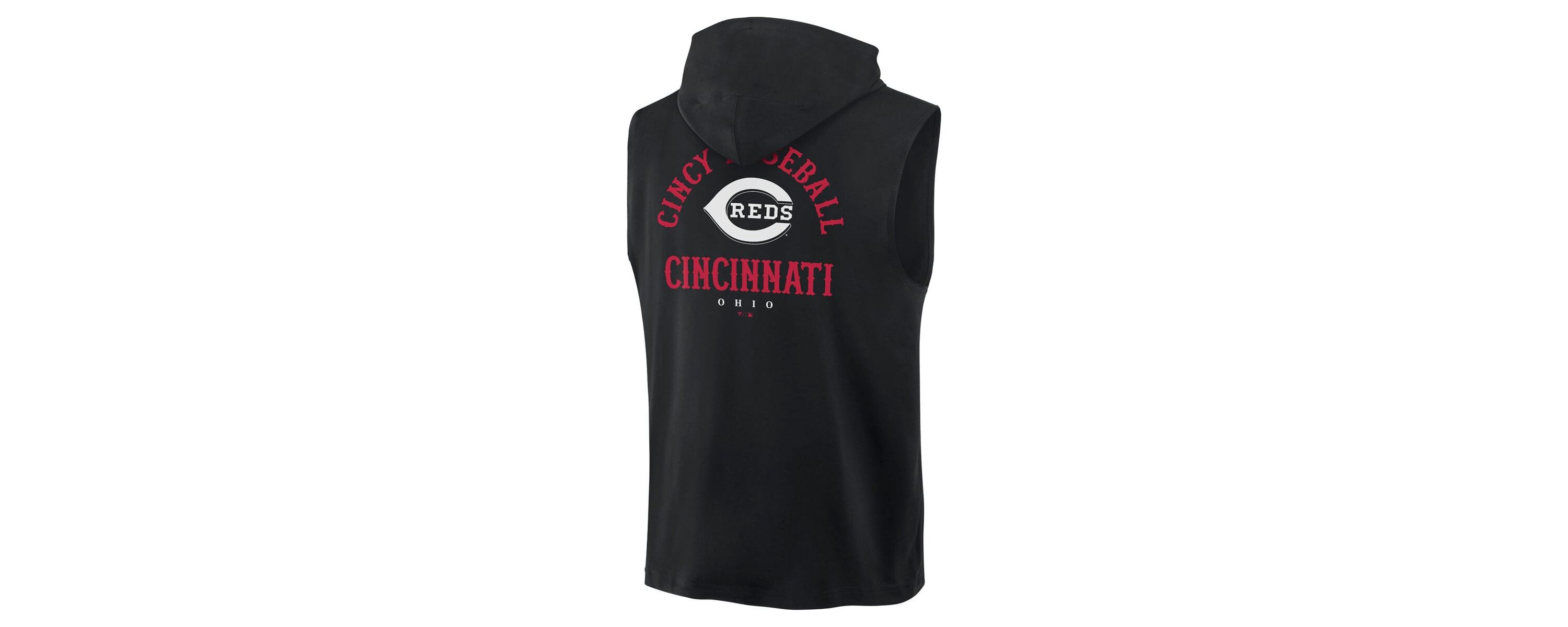 MLB Fanatics Cincinnati Reds Fire Speed Sleeveless Pullover Hoodie