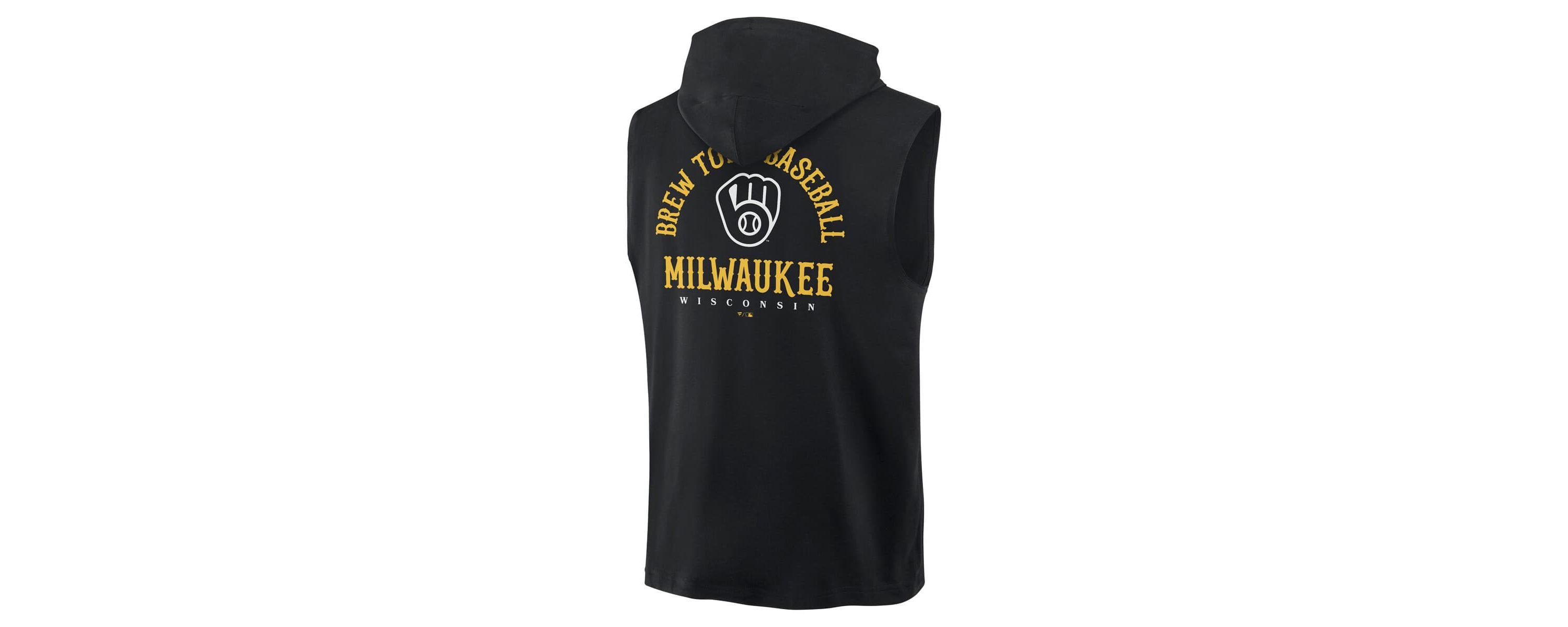 MLB Fanatics Milwaukee Brewers Fire Speed Sleeveless Pullover Hoodie
