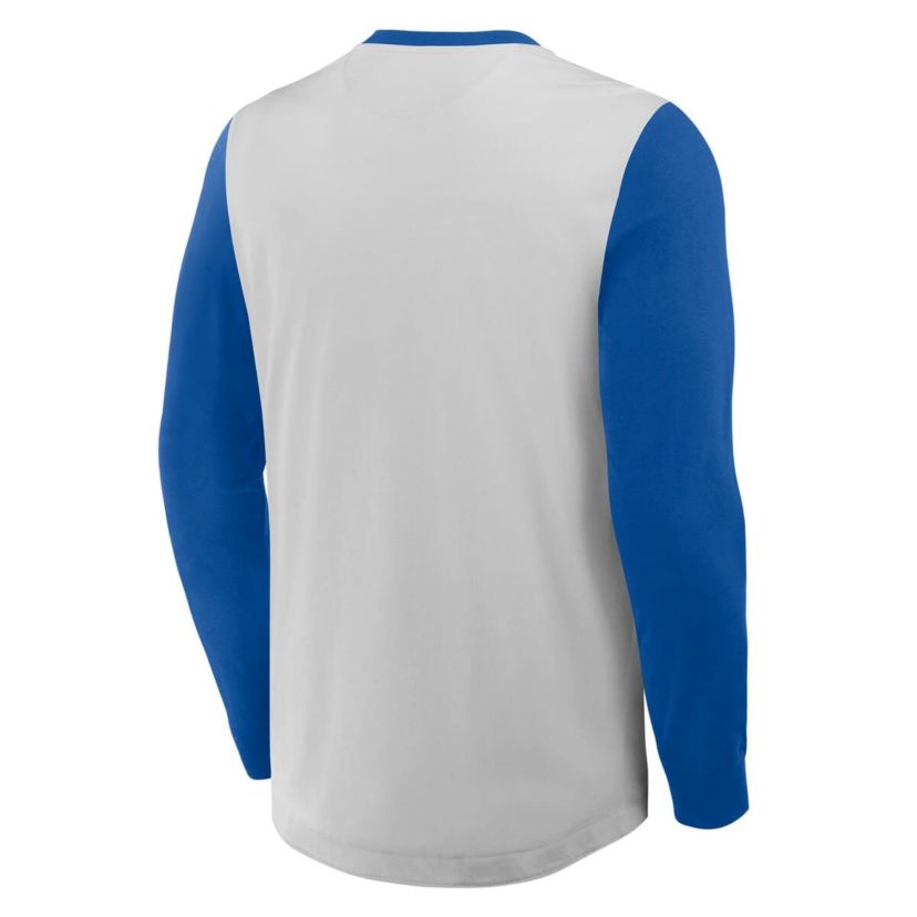 MLB Fanatics Chicago Cubs Clubhouse Long Sleeve Henley Shirt