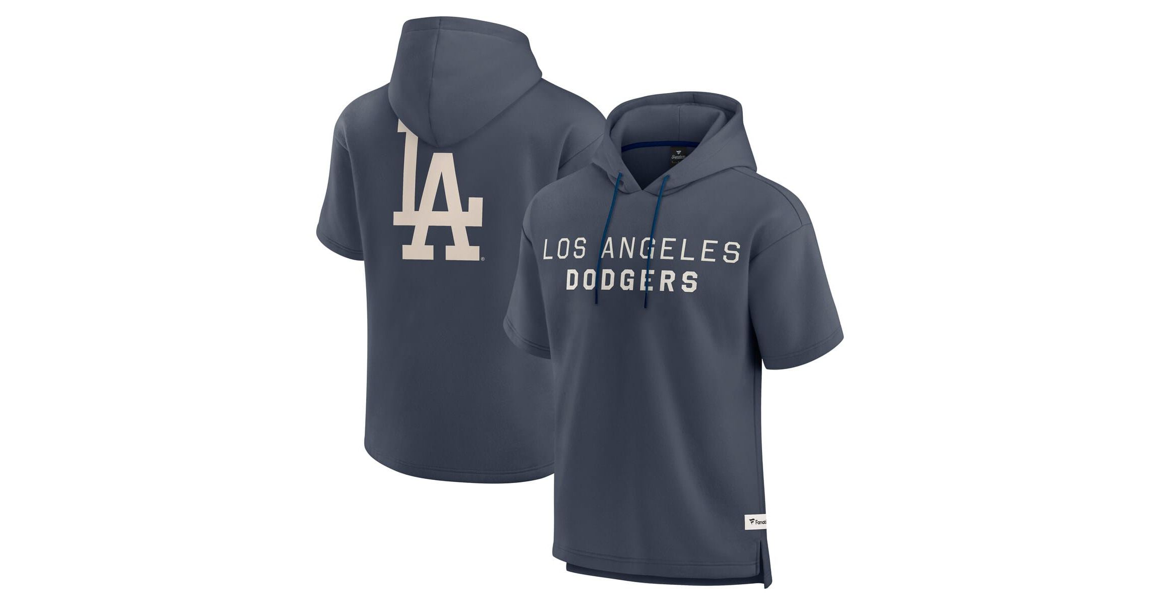 MLB Fanatics Los Angeles Dodgers Elements Future Ground Lettering Short Sleeve Pullover Hoodie