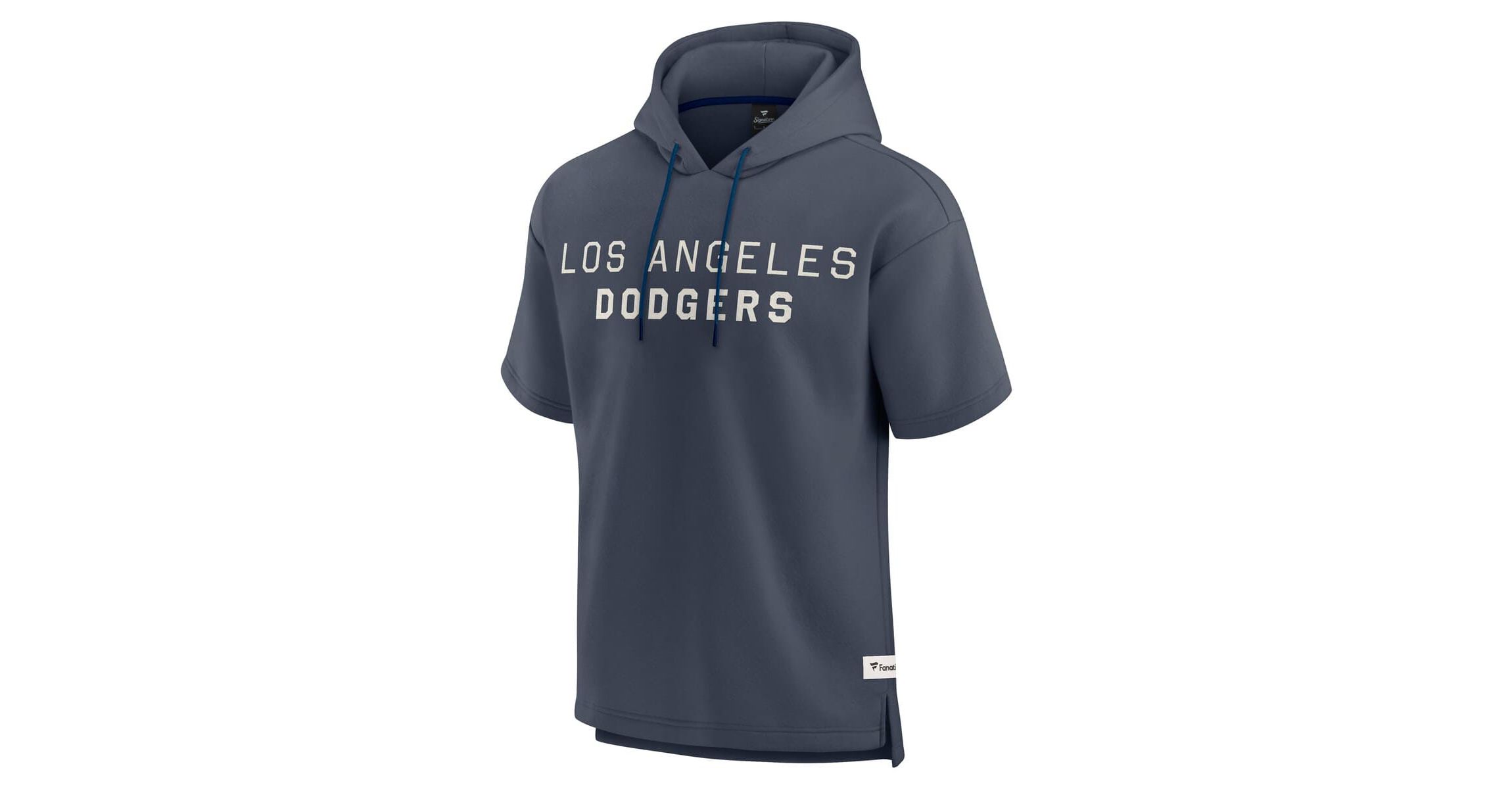 MLB Fanatics Los Angeles Dodgers Elements Future Ground Lettering Short Sleeve Pullover Hoodie