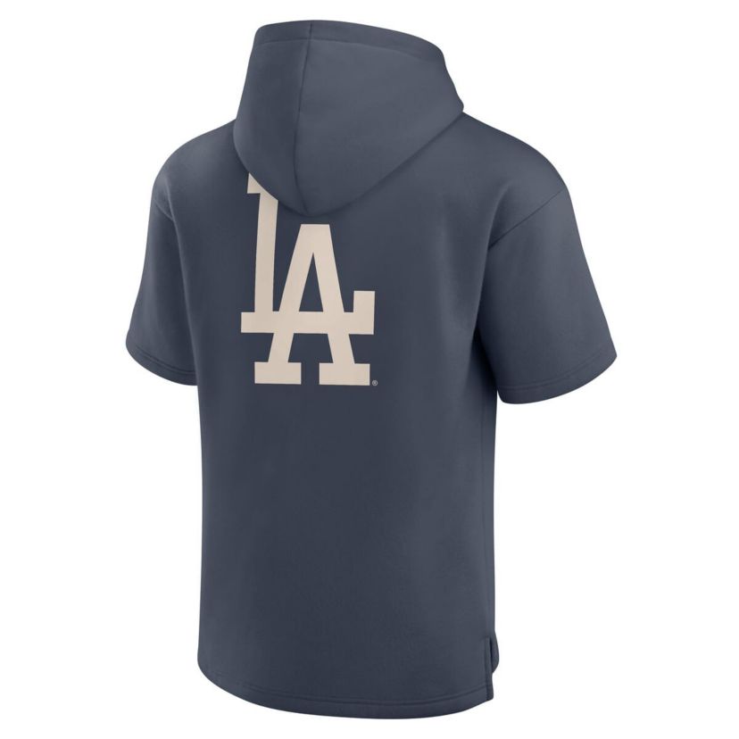 MLB Fanatics Los Angeles Dodgers Elements Future Ground Lettering Short Sleeve Pullover Hoodie