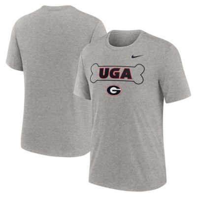 Men's NCAA Nike Georgia Bulldogs Campus Local Tri-Blend T-Shirt, Gray, Large