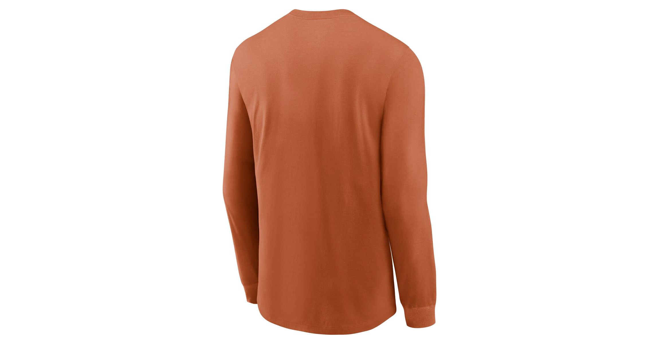 NCAA Nike Texas Texas Longhorns Essential Baseball Arch Long Sleeve T-Shirt