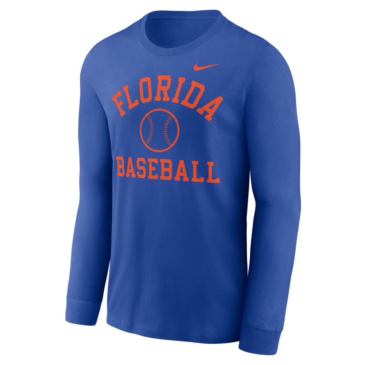NCAA Nike Florida Gators Essential Baseball Arch Long Sleeve T-Shirt