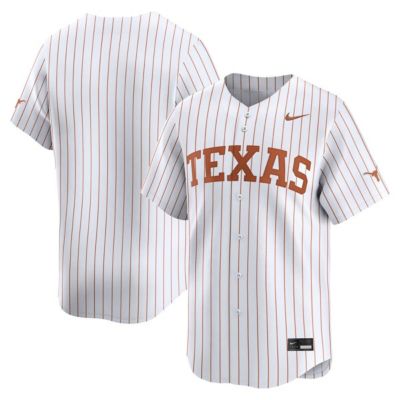 Men's NCAA Nike Pinstripe Texas Longhorns NCAA Limited Baseball Jersey