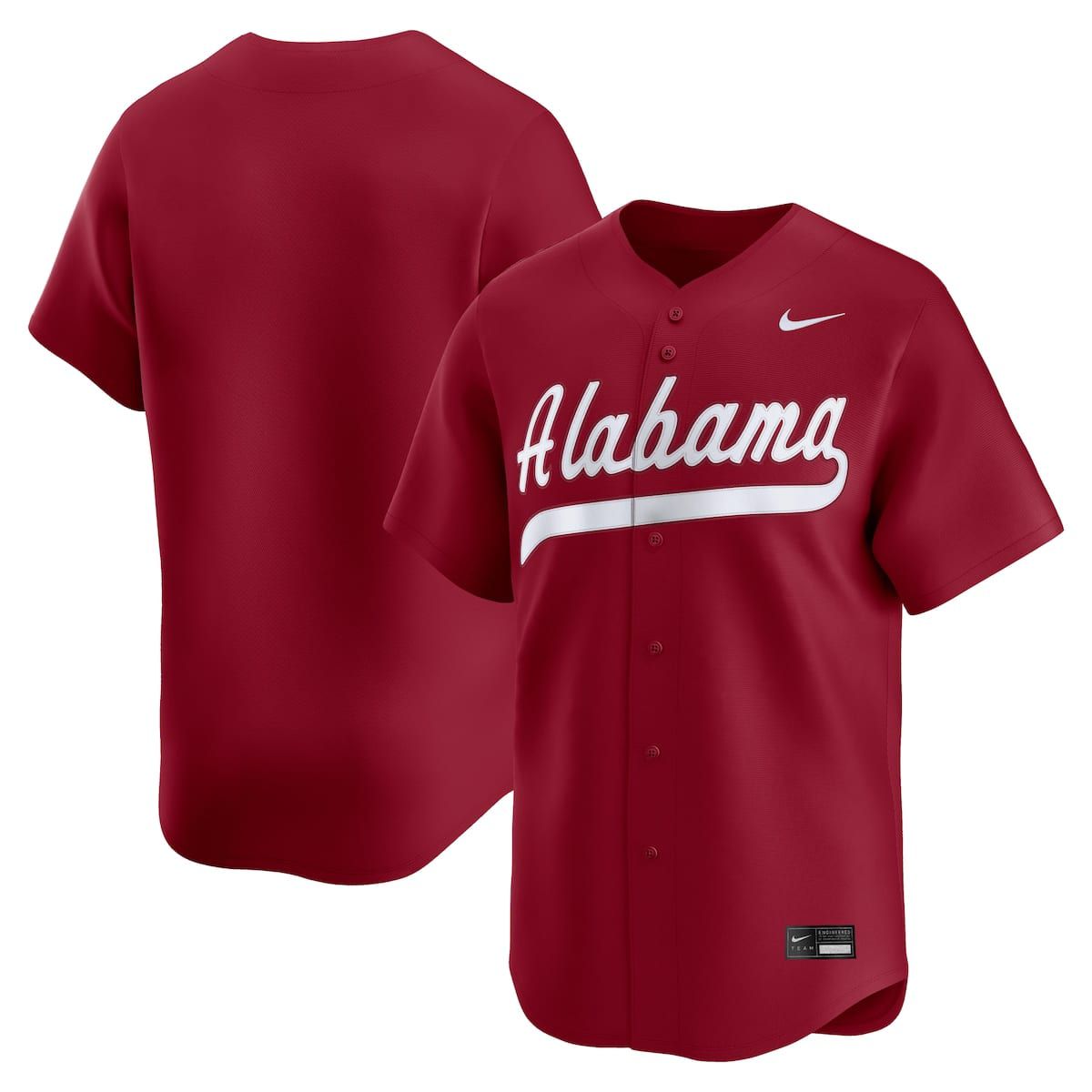 Alabama Crimson Tide NCAA Nike Alabama Tide NCAA Limited Baseball Jersey