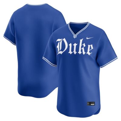 Men's Duke Blue Devils NCAA Nike Duke Devils Road NCAA Limited Baseball Jersey, Small