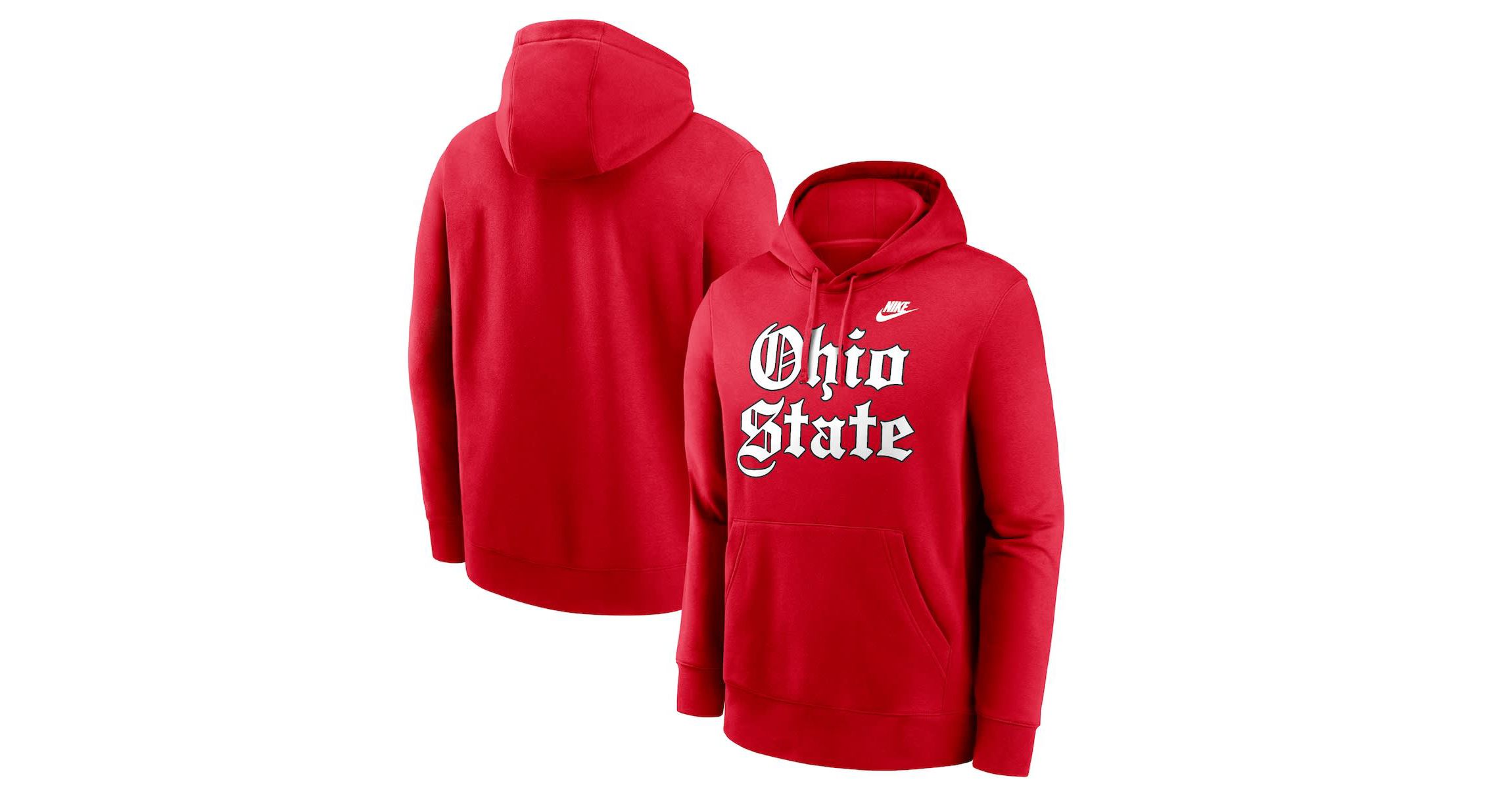NCAA Nike Ohio State Buckeyes Old English Fleece Pullover Hoodie
