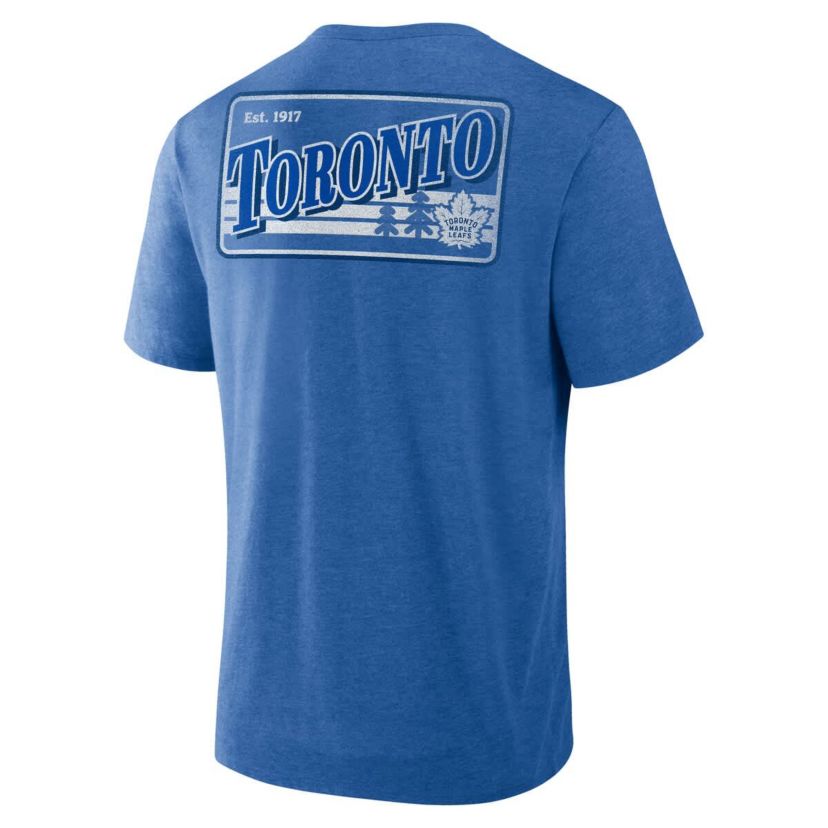 NHL Fanatics Toronto Maple Leafs Fan Lanes Tri-Blend T-Shirt