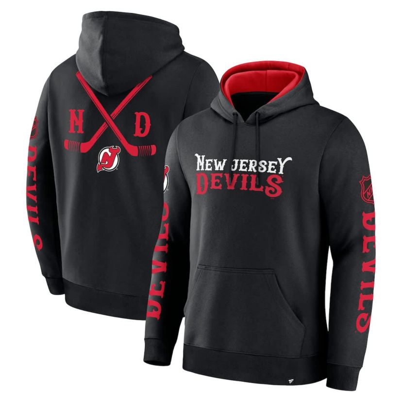 NHL Fanatics New Jersey Devils Big City Legacy Fleece Pullover Hoodie